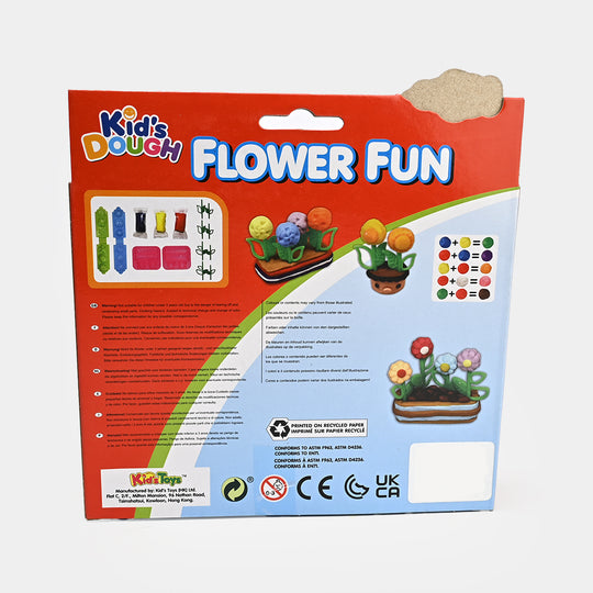 Flower Fun Dough Play Set For Kids