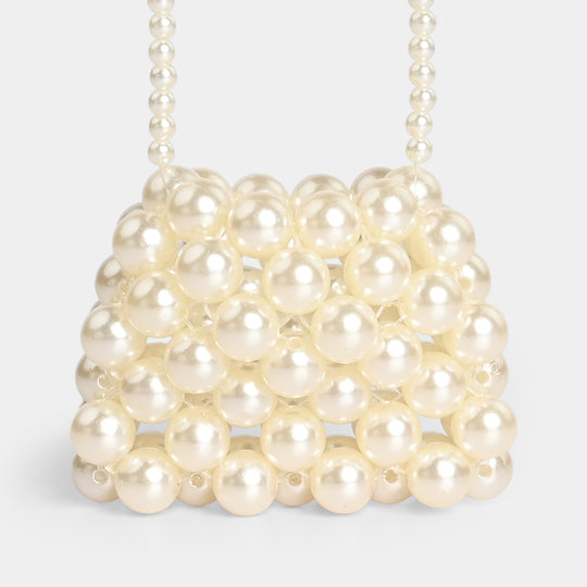 Beaded Cosmetic Shoulder Bag