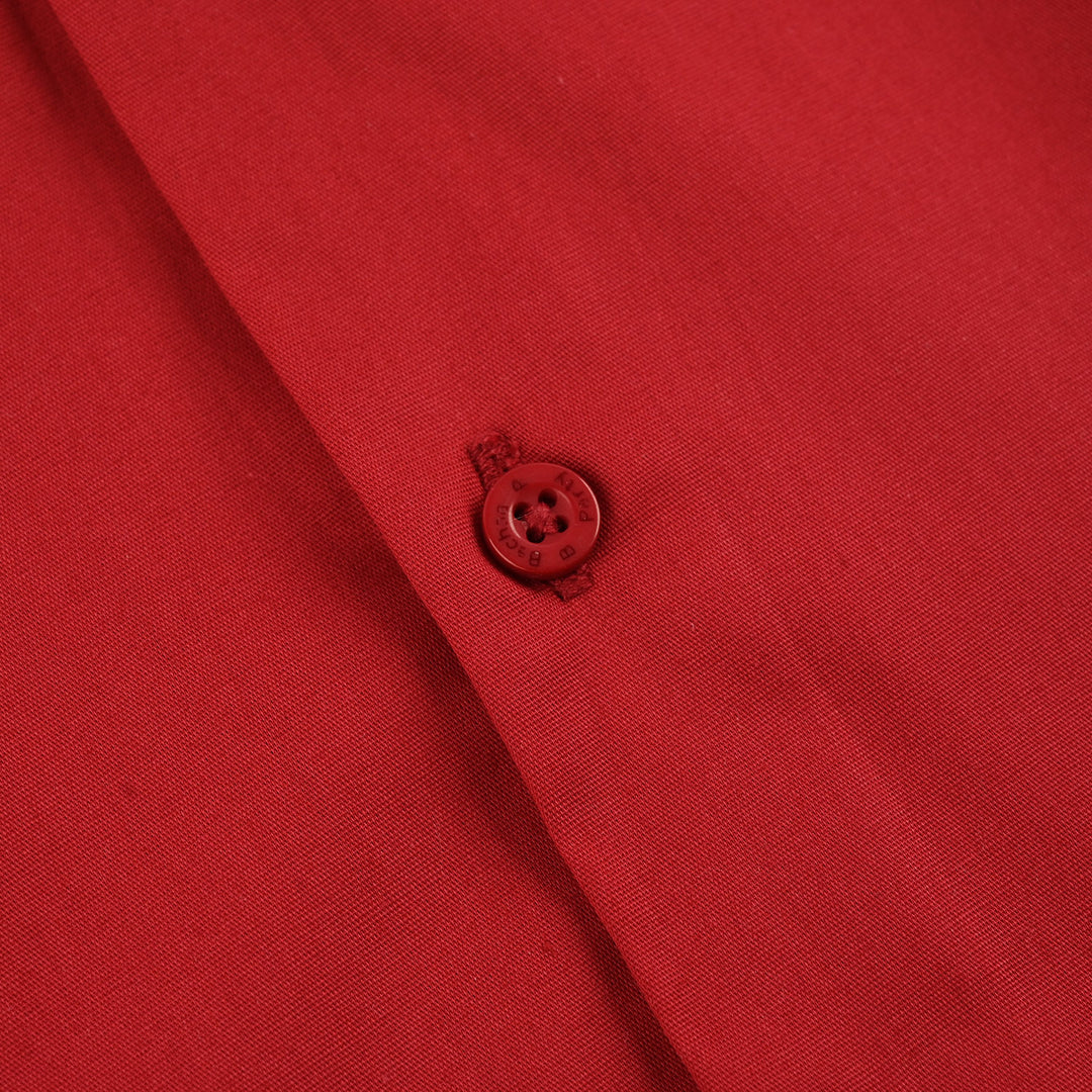 Boys Cotton Poplin Formal Shirt - Red
