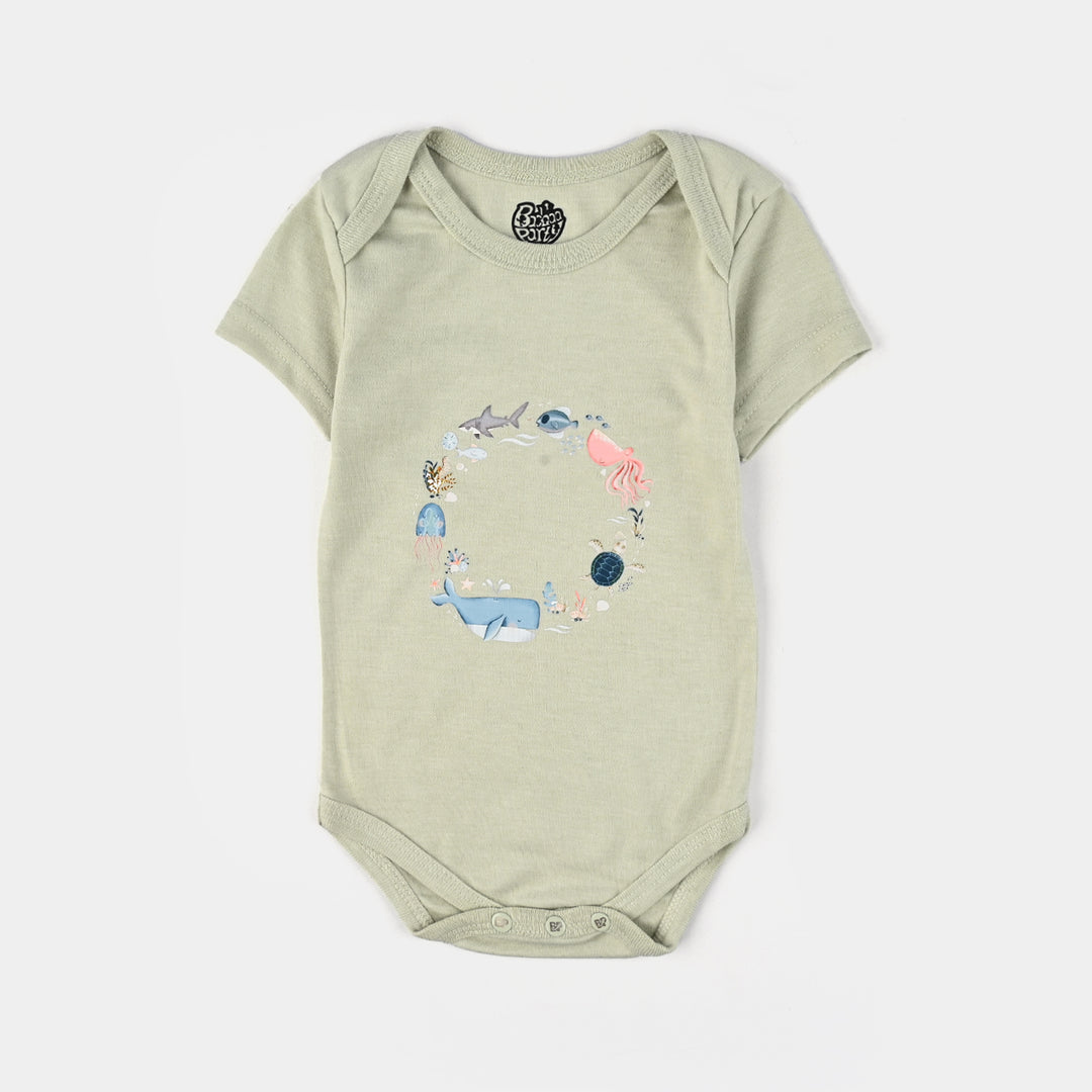 Pack OF 3 Infant Unisex Cotton Short Sleeves Rompers Set