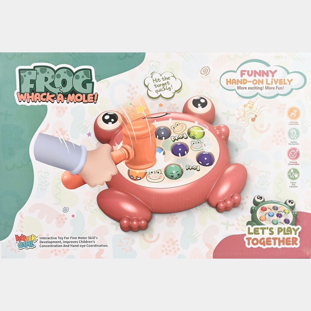 Electric Frog Whack-A-Mole Interactive Game for Kids
