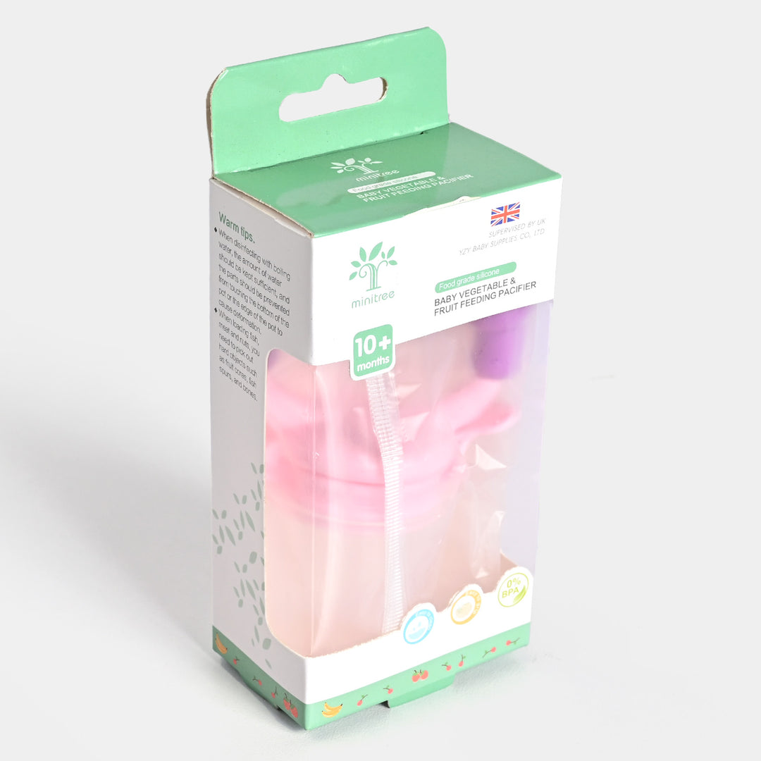 Minitree Food Soother Rattle | Pink