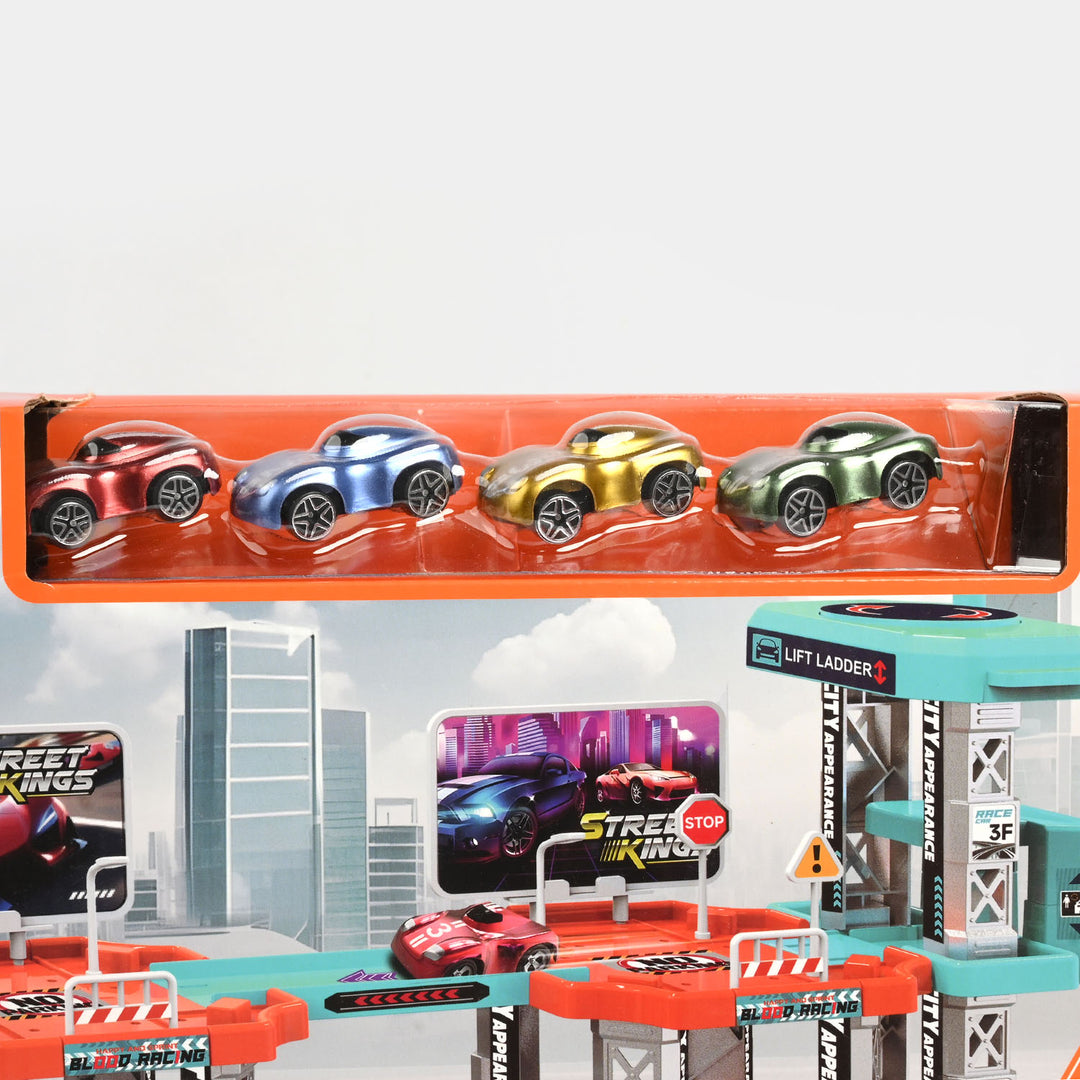 Track X-Drive Parking Garage Toy Playset
