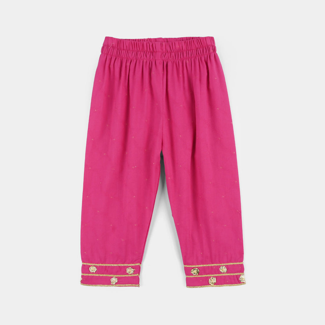 Infant Girls Jacquard 2-Piece Set (Ruby) - Shocking Pink