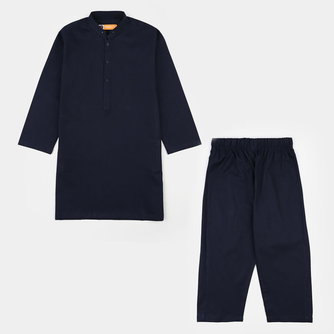 Boys Poly Viscose 2Piece Suit (Blended Blue)