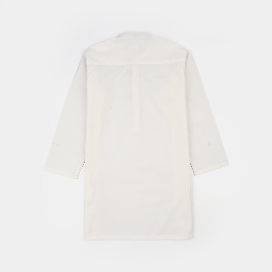 Boys Poly Viscose 2Piece Suit-Bright White