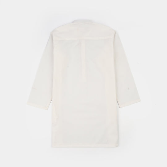 Boys Poly Viscose 2Piece Suit-Bright White