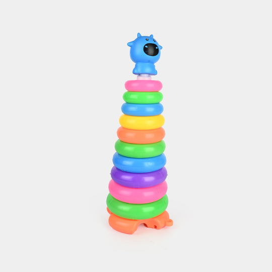 Stacking Ring Tower & Push Toy Set for Babies