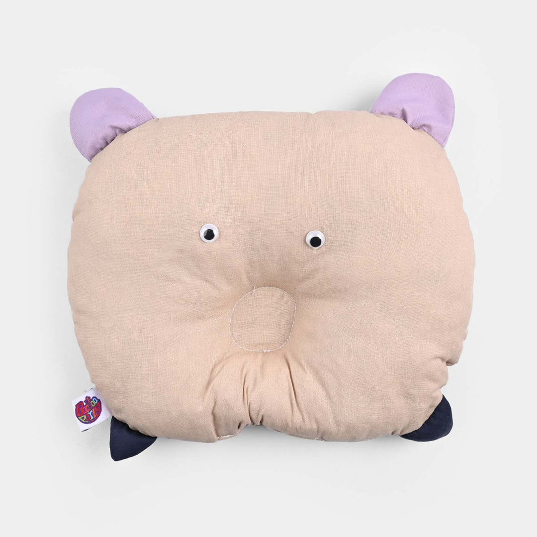 Bear-Shaped Baby Pillow Soft & Supportive