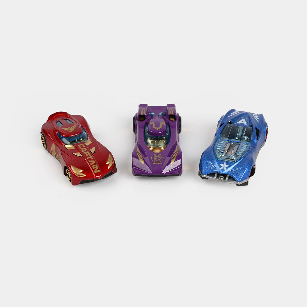 Superhero-Themed Alloy Car 6-Pack