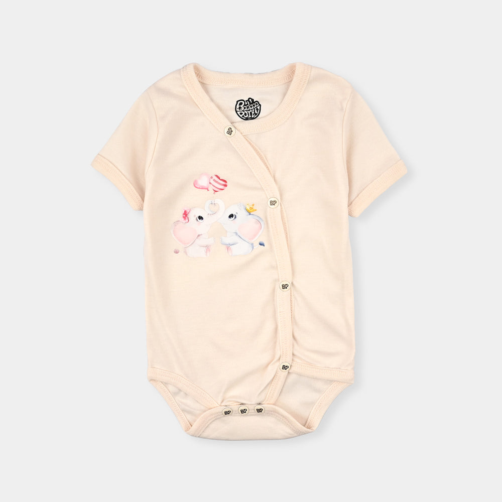Pack Of 3 Infant Unisex Cotton Cut Design Rompers Set