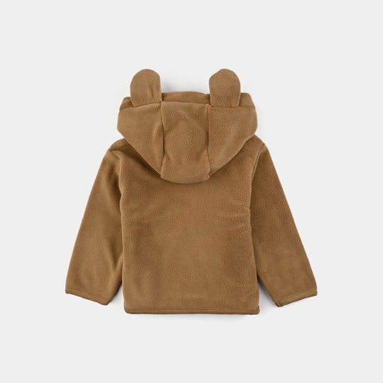 Infant Boys Fleece Jacket Bear - Brown