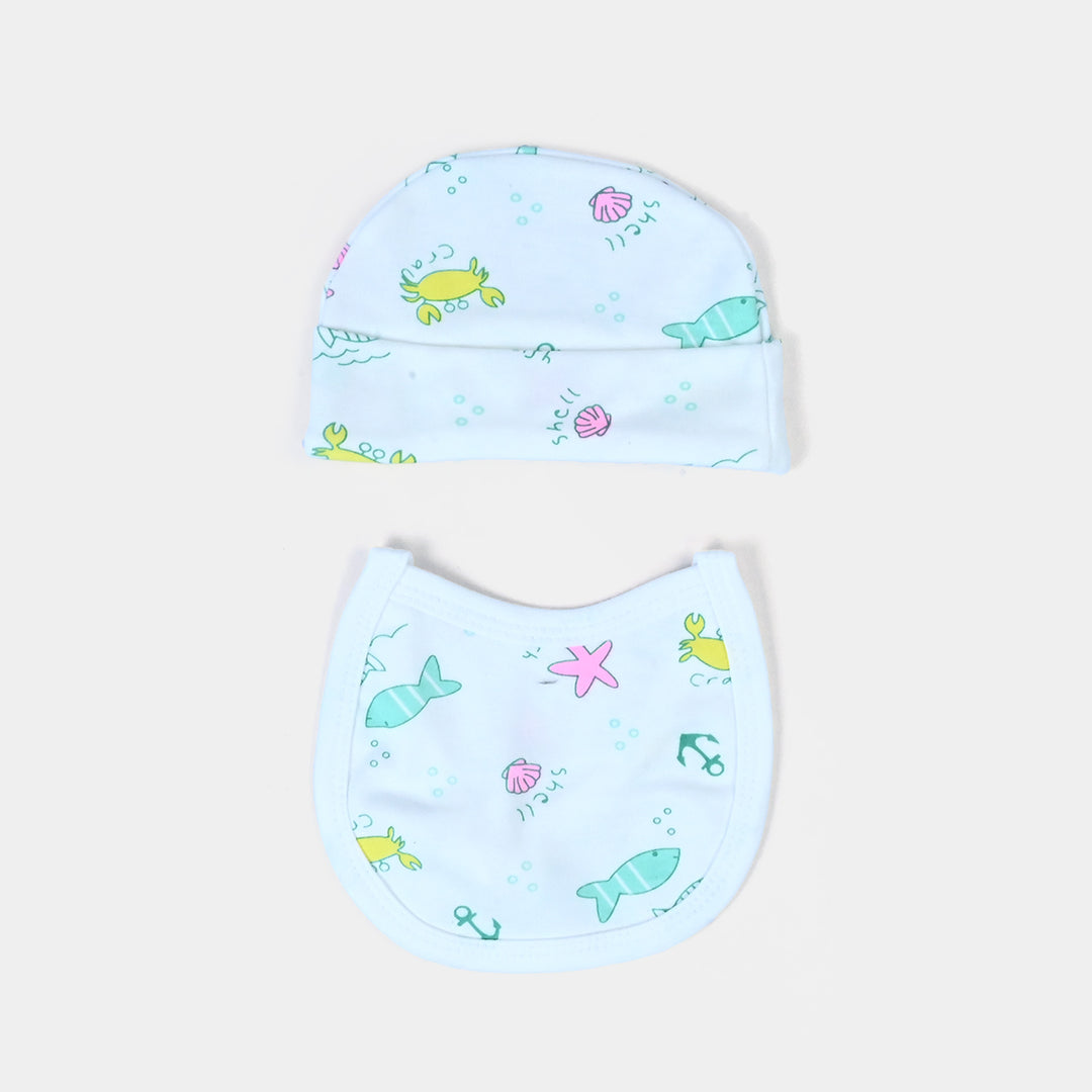 Baby Winter Suit Fish Green 4PCs | 0-3M