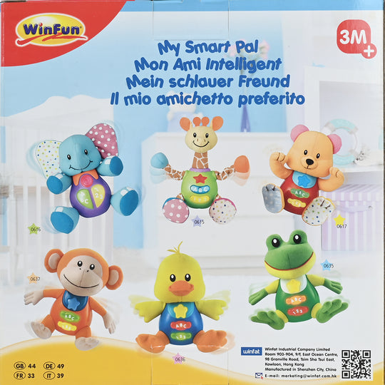 WinFun Sing ’N Learn Musical Monkey Toy (3M+)