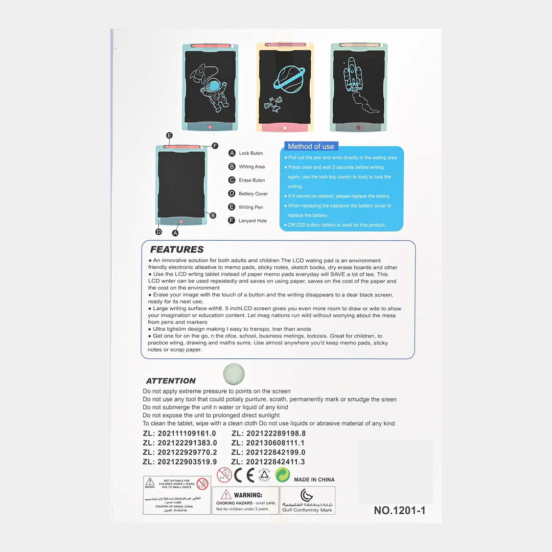 LCD WRITING TAB FOR KIDS