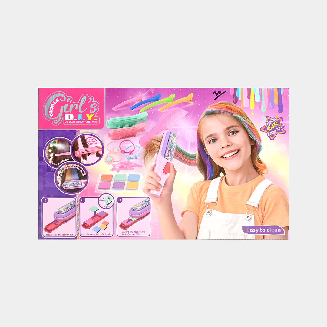 DIY Colorful Hair Stick Set For Girls