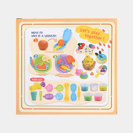 Colorful Ice Cream Clay Play Set For Kids
