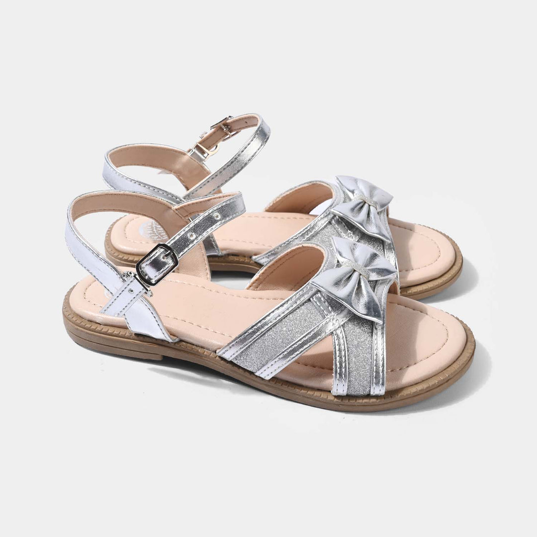 Girls Sandal 456-120-SILVER