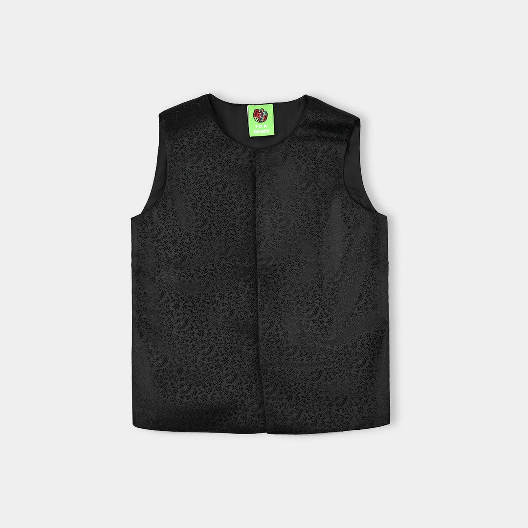 Infant Boys Poly Viscose Waistcoat - Black