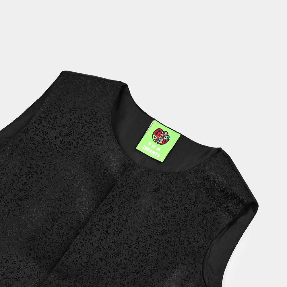 Infant Boys Poly Viscose Waistcoat - Black