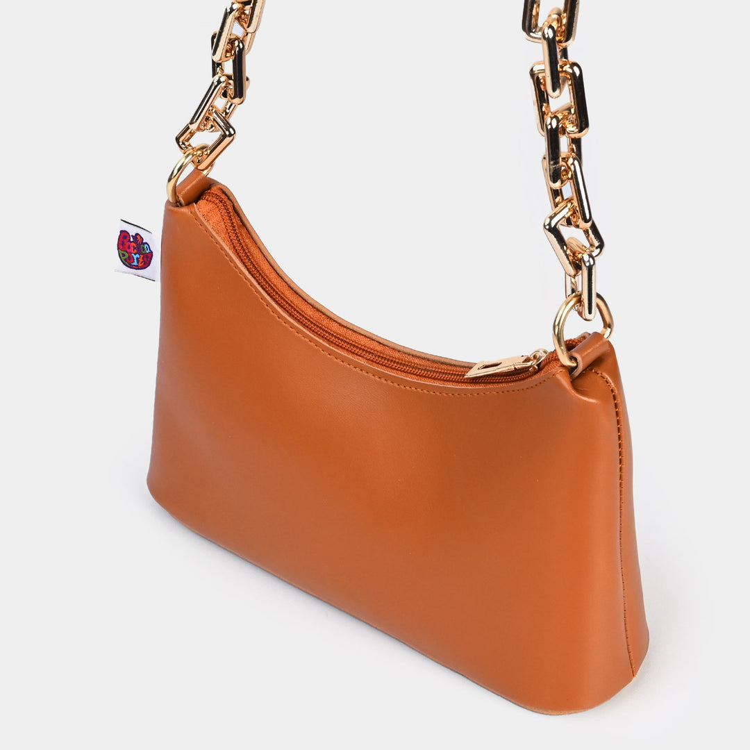 Girls Stylish Hand Bag | Brown