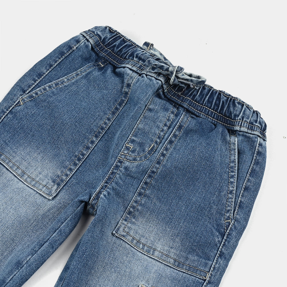 Boys Denim Stretch Pant Do Something - Mid Blue