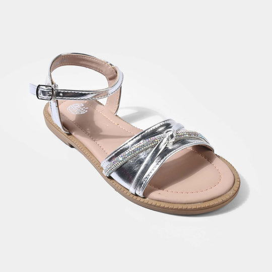 Girls Sandal AS-005-SILVER