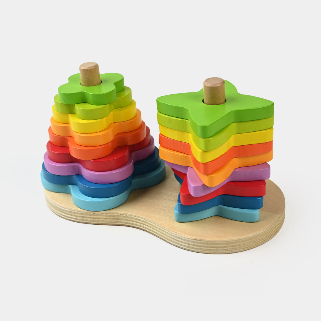 Hape Double Rainbow Stacker | Wooden Educational Toy