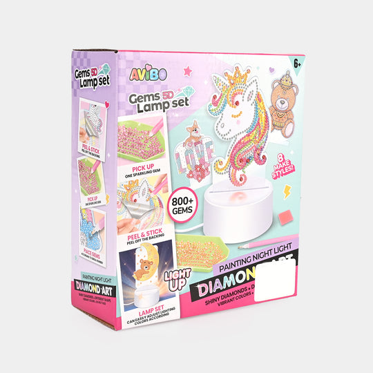 DIY Gems 5D Lamp Set for Kids