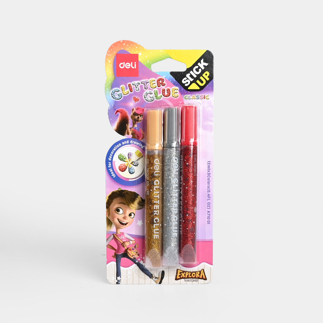 Classic Glitter Glue 3Pcs