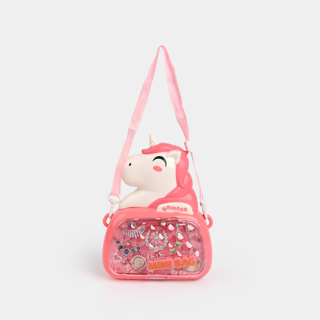 Character Transparent Bag Wiith Jewelry Set