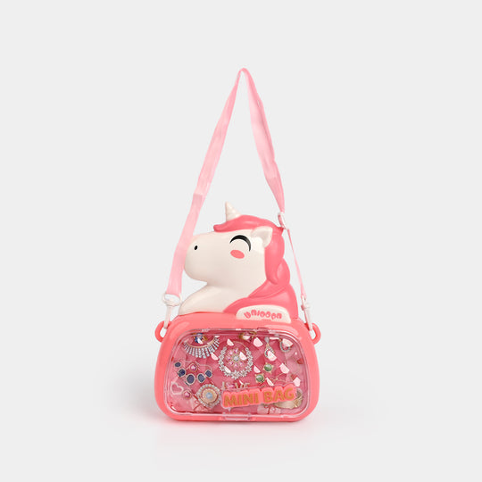 Character Transparent Bag Wiith Jewelry Set