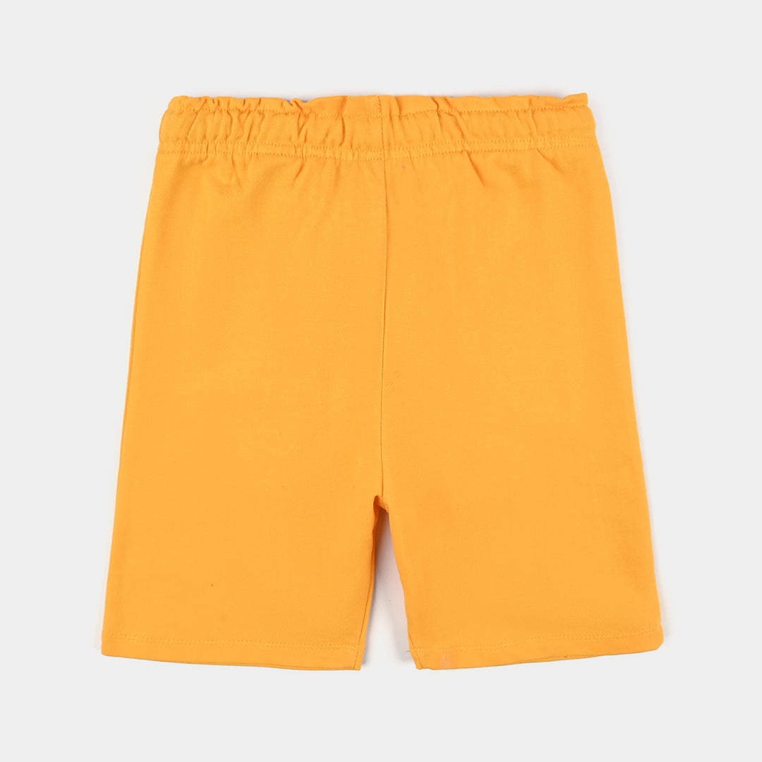 Girls Jersey/Terry Short-Gold Fusion