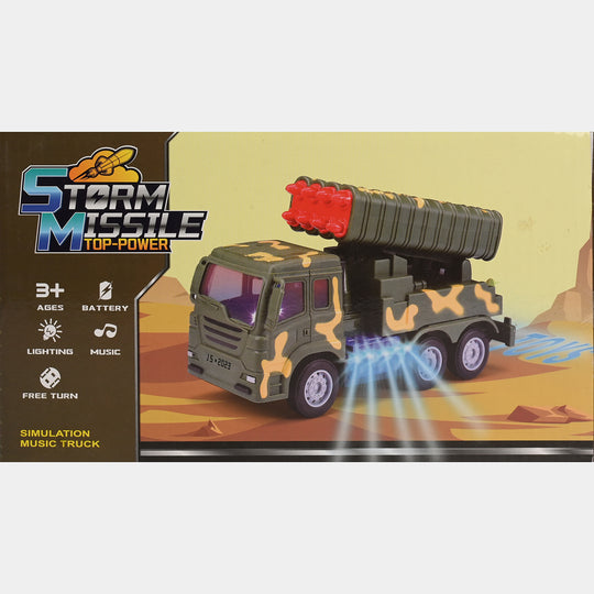 3D Electric Missile Military Vehicle
