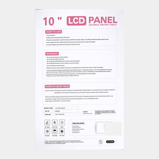 Fish Style LCD Writing Tablet 10"