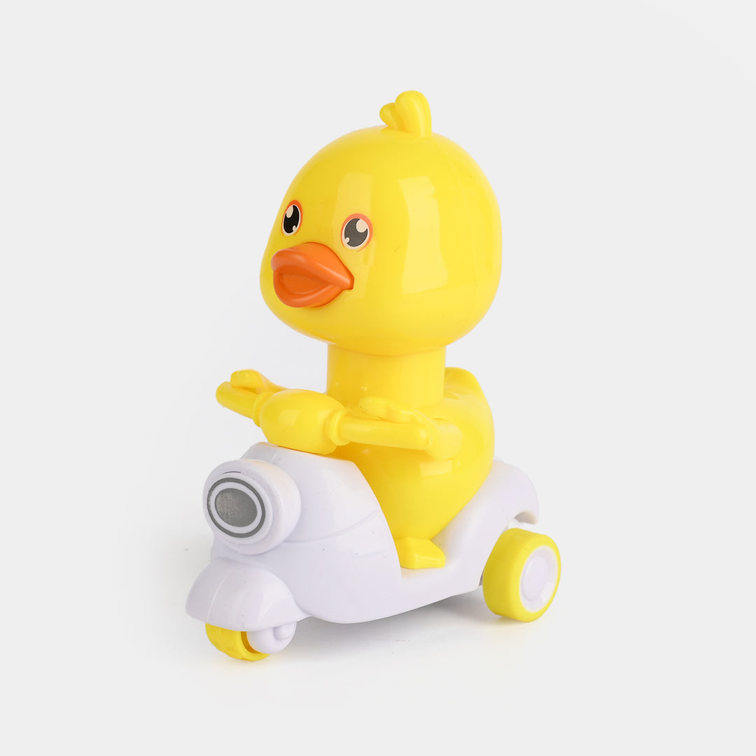 Wind Up Motorcycle Duck Play Toy For Kids