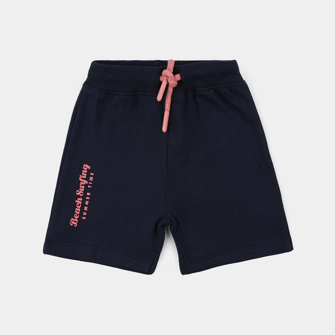 Infant Boys Jersey/Terry Shorts (Beach Surfing) - Navy Blue