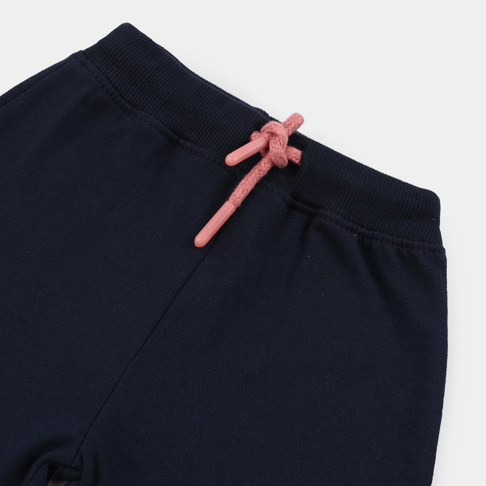 Infant Boys Jersey/Terry Shorts (Beach Surfing) - Navy Blue