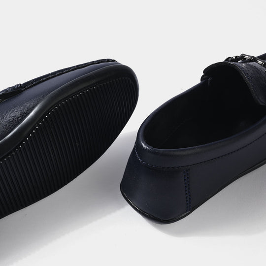 Boys Loafer SS-003-NAVY