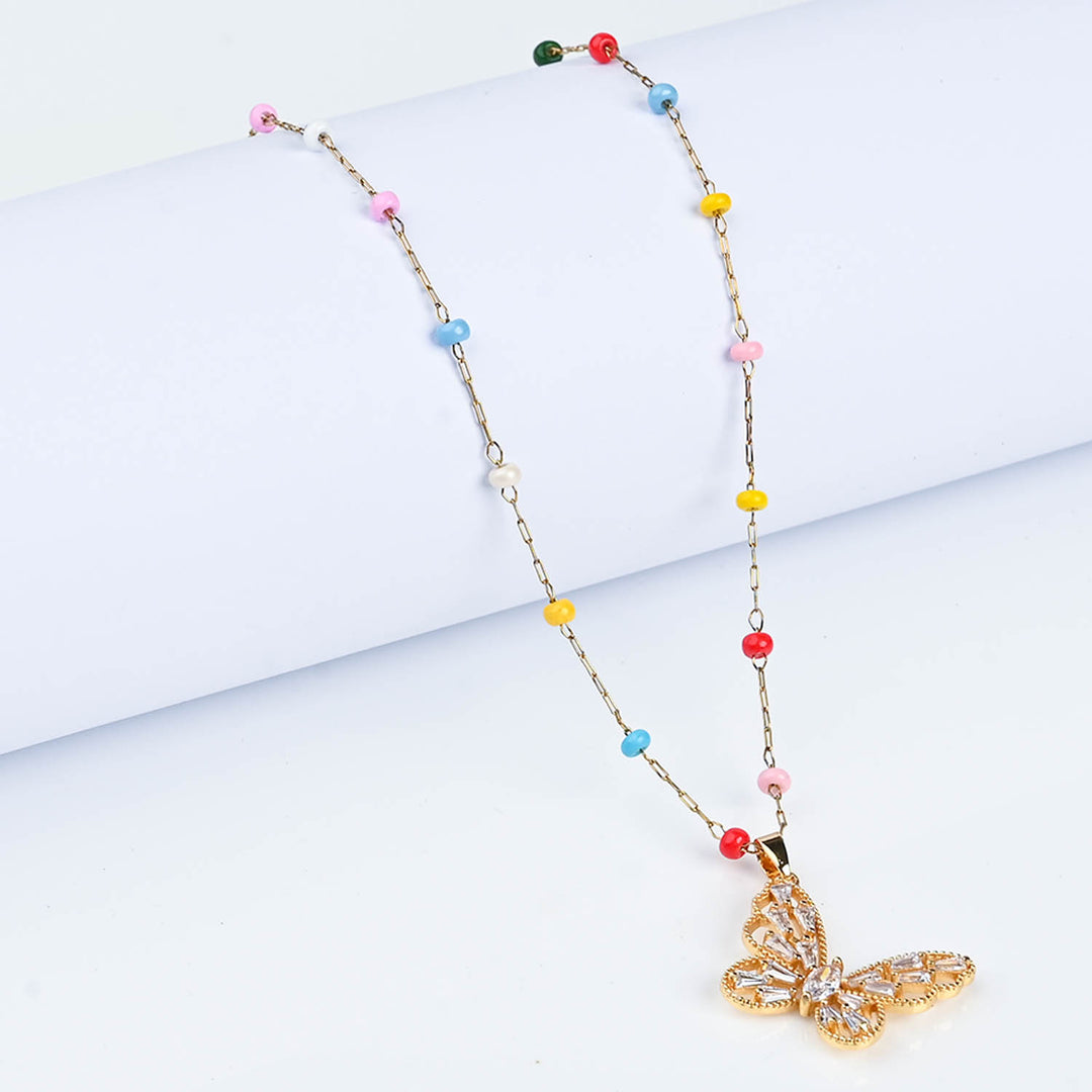 Elegant Multi Beaded Necklace for Girls