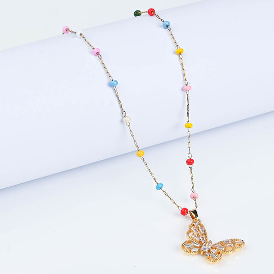 Elegant Multi Beaded Necklace for Girls