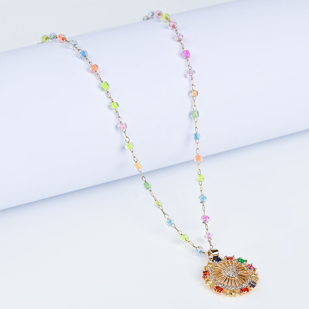 Elegant Multi Beaded Necklace for Girls
