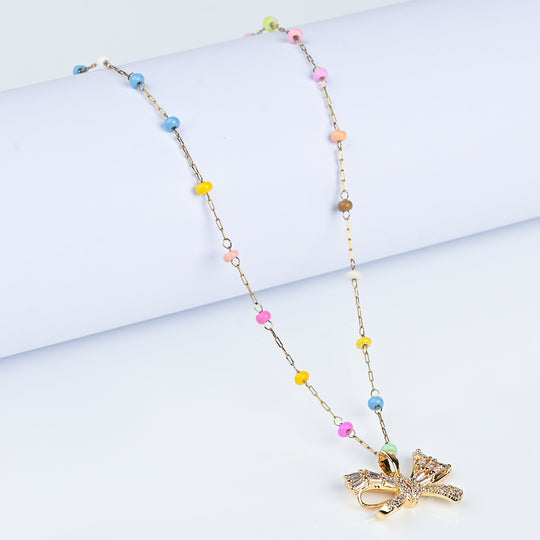 Elegant Multi Beaded Necklace for Girls