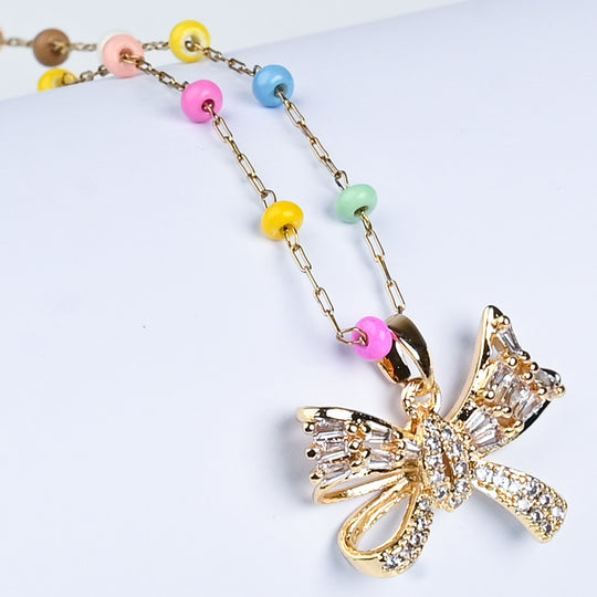 Elegant Multi Beaded Necklace for Girls