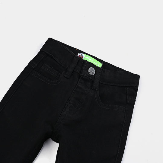 Infant Unisex Denim Stretch Basic Pant - Black