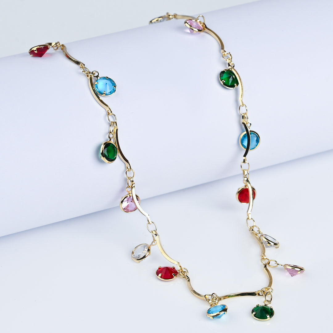 Elegant Multi Beaded Necklace for Girls