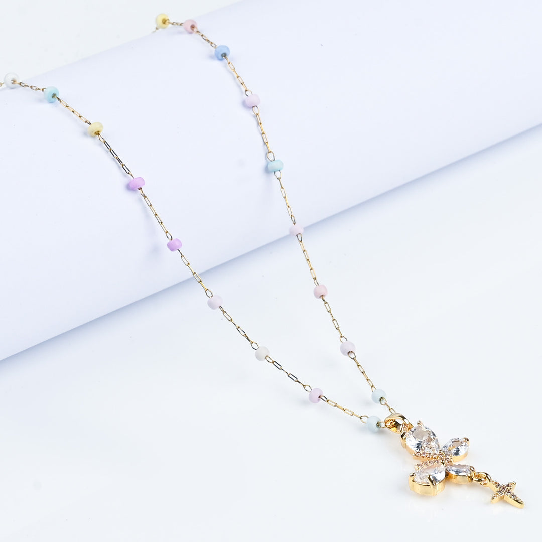 Elegant Multi Beaded Necklace for Girls