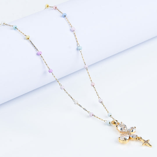 Elegant Multi Beaded Necklace for Girls
