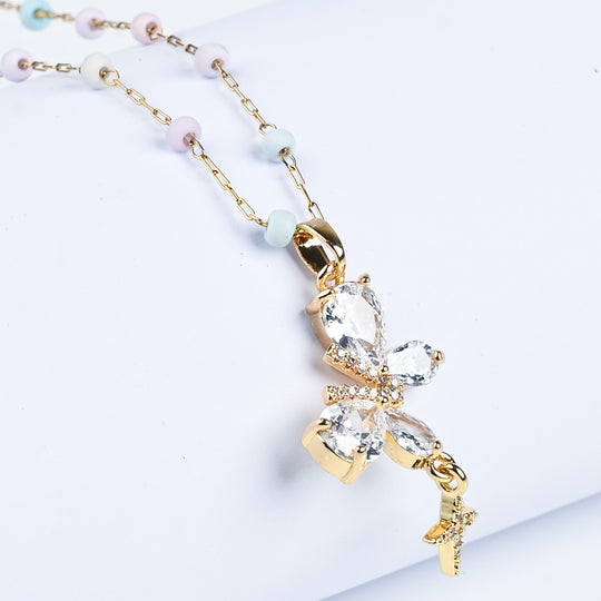 Elegant Multi Beaded Necklace for Girls