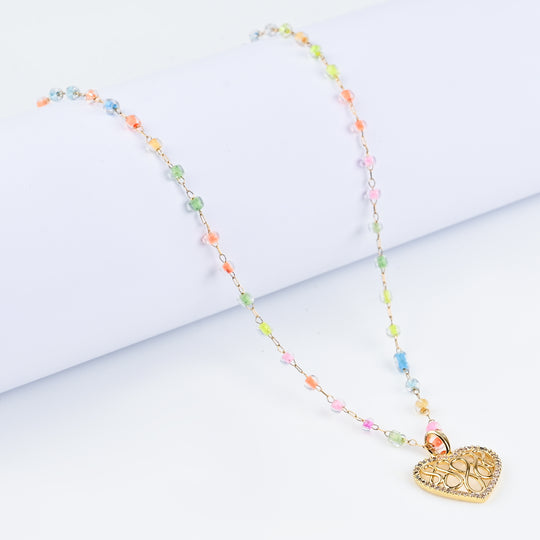 Elegant Multi Beaded Necklace for Girls